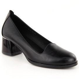 Zapatos tacón mujer negros Potocki 12545