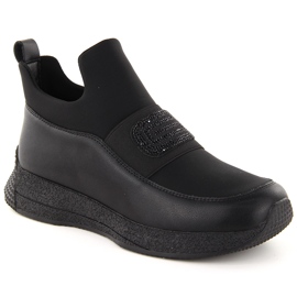 Zapatos slip-on mujer piel negro Artiker 55C0035