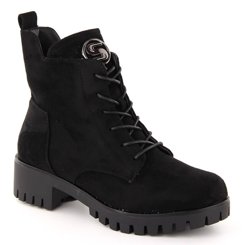 M. DASZYŃSKI Botas de ante con tacón alto y plataforma, aislantes negras M.Daszyński MR1813-38 negro M. DASZYŃSKI Botas de ante con tacón alto y plataforma, aislantes negras M.Daszyński MR1813-38 negro