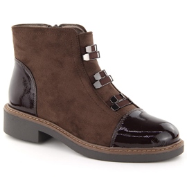 M. DASZYŃSKI Botas marrones con aislamiento de ante para mujer M.Daszyński SA252-4 marrón M. DASZYŃSKI Botas marrones con aislamiento de ante para mujer M.Daszyński SA252-4 marrón