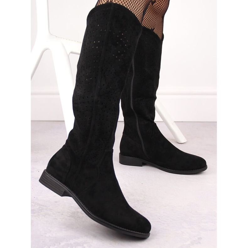 Botas caladas de ante negro S.Barski HY66-150