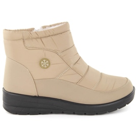 Botas de nieve con cuña para mujer, beige News 5029