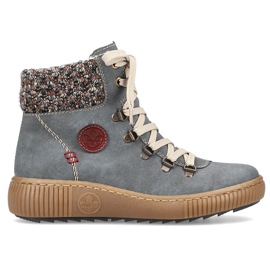 Botines aislantes de mujer, azul, Rieker Z6648-14