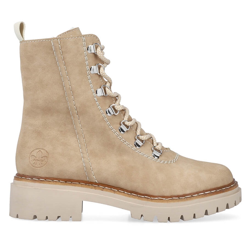 Botas aislantes de mujer, beige, Rieker 72643-60 Botas aislantes de mujer, beige, Rieker 72643-60