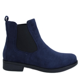 Botas Chelsea de ante con goma Terra Navy azul