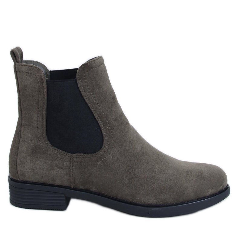 Botas Chelsea de ante con goma Terra Green verde