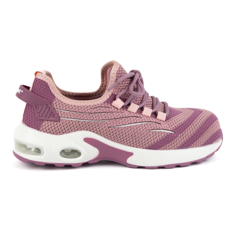 Zapatos de trabajo de mujer URGENT 250/S1 con puntera de material compuesto rosado