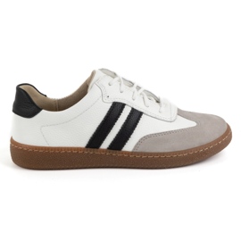 Olivier Zapatos mujer piel Modelo 1259 deportivas blancas blanco