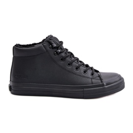 Zapatillas de hombre con aislamiento en piel ecológica Big Star OO174607 Negro