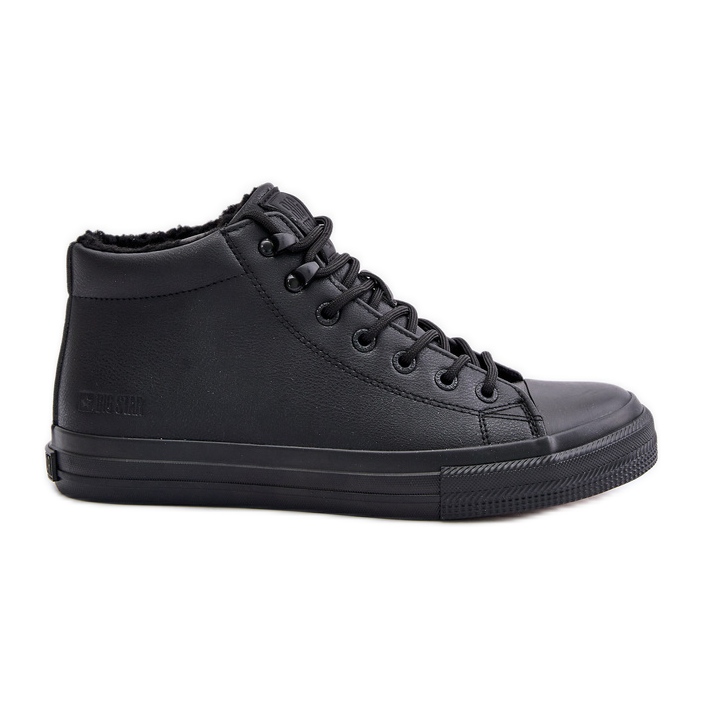 Zapatillas de hombre con aislamiento en piel ecológica Big Star OO174607 Negro