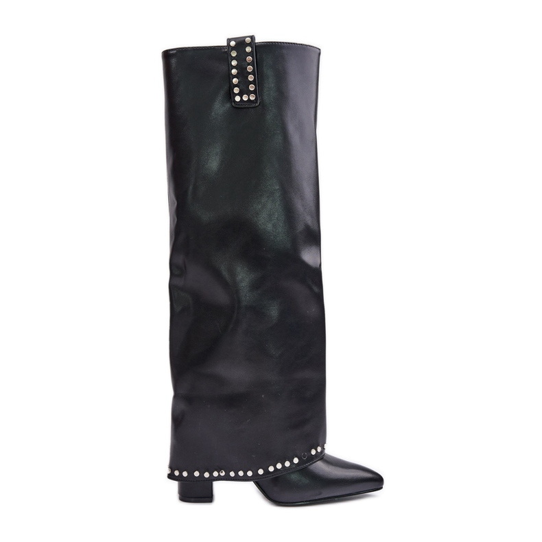 Botas De Mujer Con Tacón Alzado, Negro Kaielia