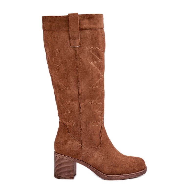 Botas de tacón alto por encima de la rodilla para mujer Camel Erisorae marrón Botas de tacón alto por encima de la rodilla para mujer Camel Erisorae marrón