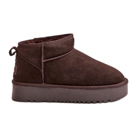 Botas de Nieve Mujer Ante Plataforma Marrón Nereviana
