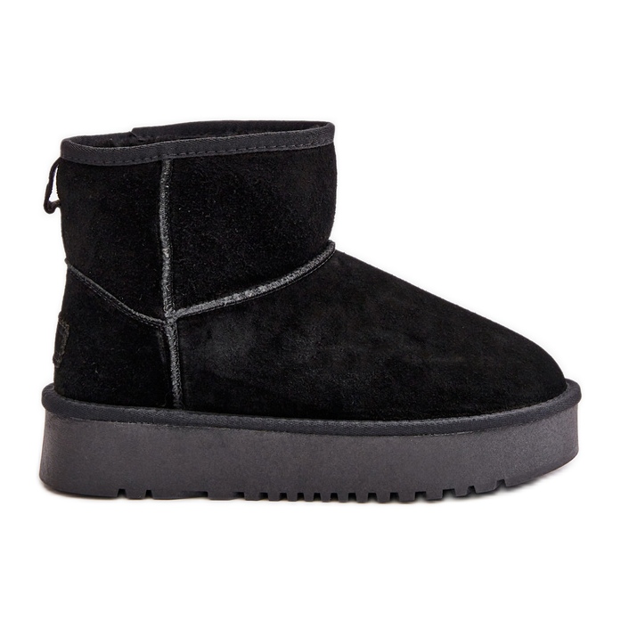 Botas de nieve con plataforma y tobillo de ante para mujer Negro Rianaella Botas de nieve con plataforma y tobillo de ante para mujer Negro Rianaella