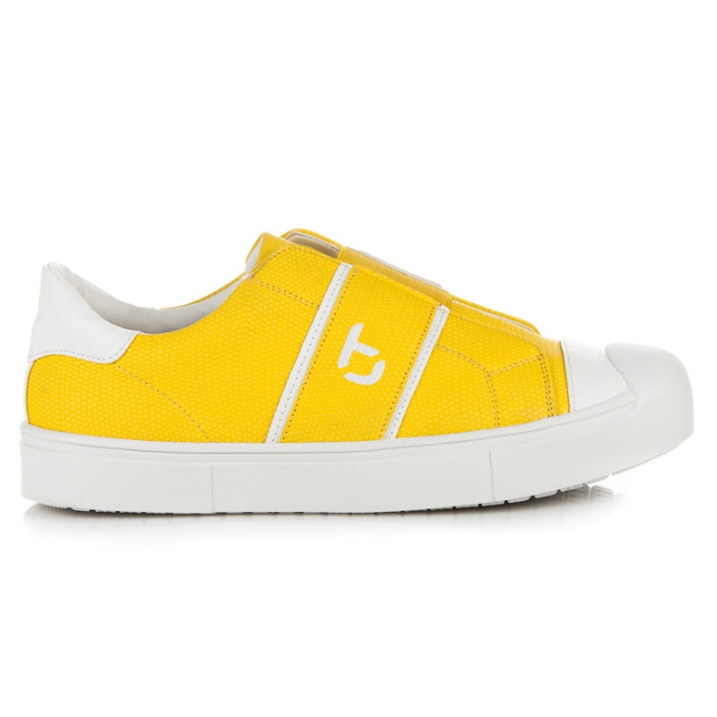 Betler Zapatillas Serpiente En La Plataforma amarillo