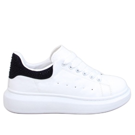 Berdine Whitezapatillas con plataforma negra blanco