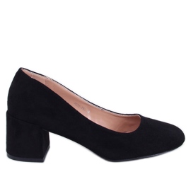 Fredette Zapatos de tacón cómodos negros