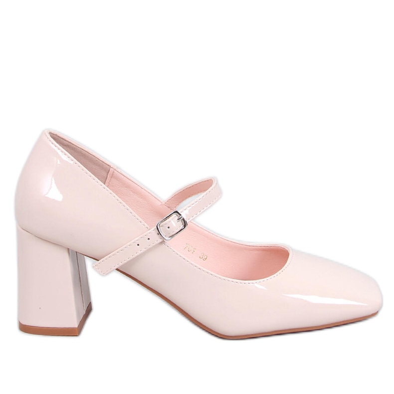Mary Jane Valonis Salón de tacón beige