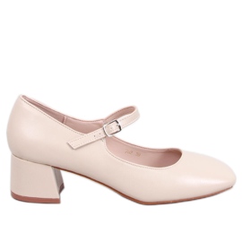 Mary Jane Kelsey Tacones beige