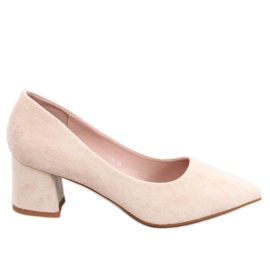 Zapatos de tacón bajo Farrin Beige