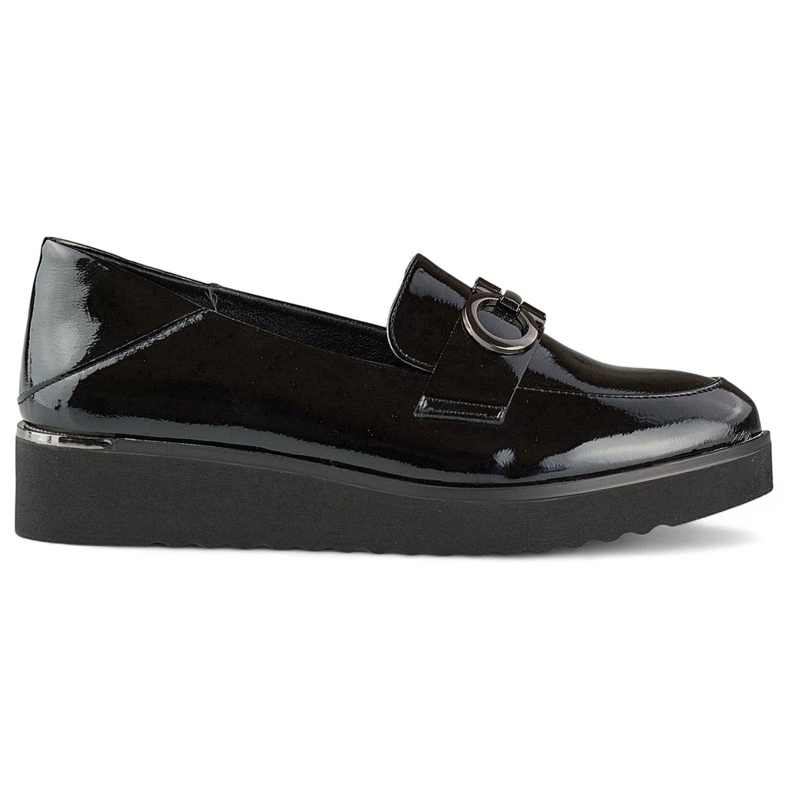 Zapatos mujer charol con cuña baja, zapatos elegantes. negro Zapatos mujer charol con cuña baja, zapatos elegantes. negro