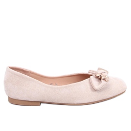 Cranny Bailarinas con osito dorado beige
