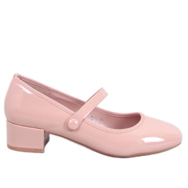 Bailarinas de tacón Weinis Nude charol beige