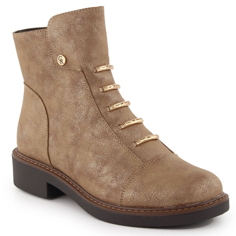 Botines aislantes dorados para mujer Jezzi ASA252-5