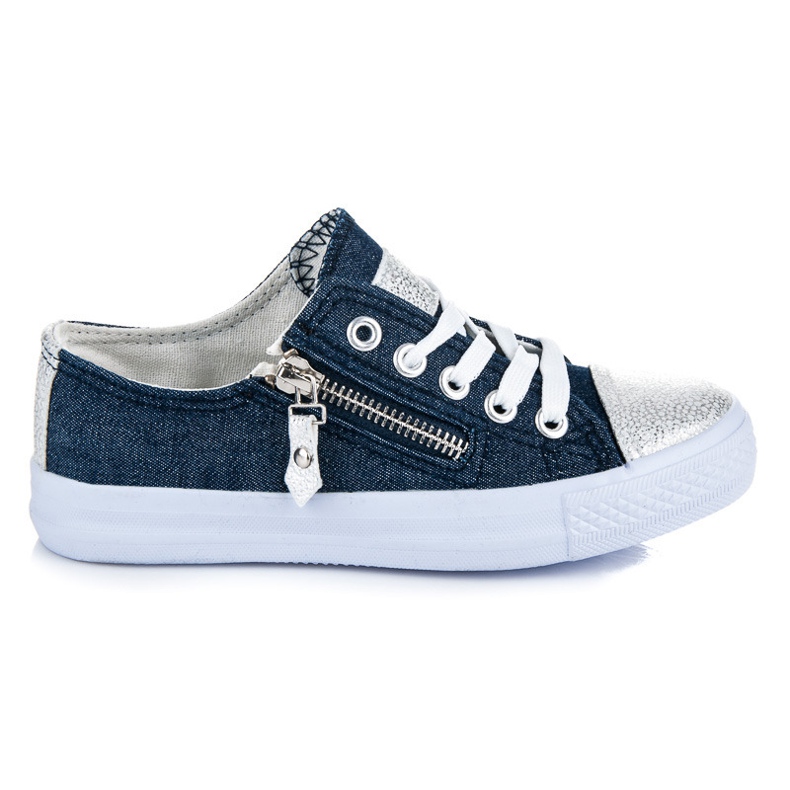 Sport Zapatillas de mezclilla en la plataforma azul