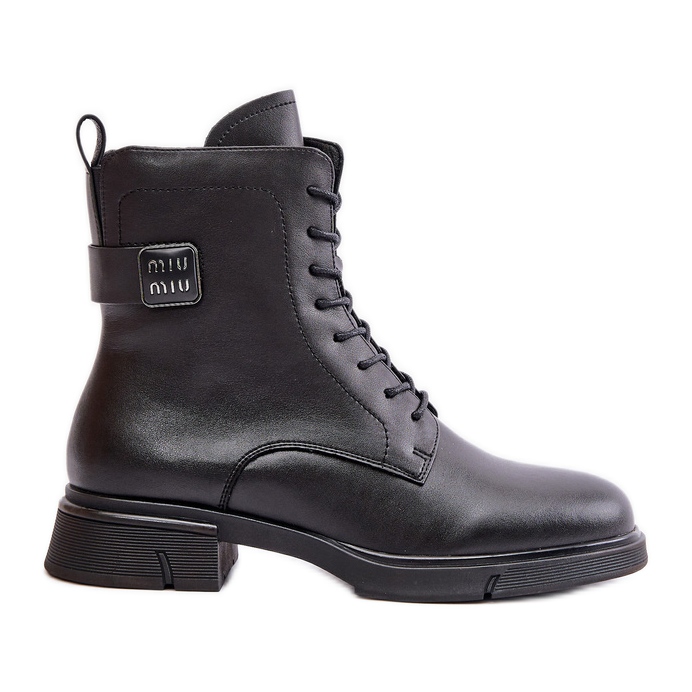 Botas Obrera Aislante Mujer, Piel Natural, Negro Vinceza 66688