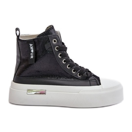 Zapatillas Mujer Plataforma Alta Negro Averira