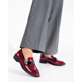 Mocasines mujer charol burdeos rojo Mocasines mujer charol burdeos rojo