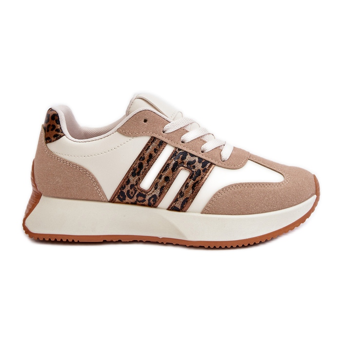Zapatillas Mujer Leopardo, Deportivas con Plataforma, Beige Thari Zapatillas Mujer Leopardo, Deportivas con Plataforma, Beige Thari