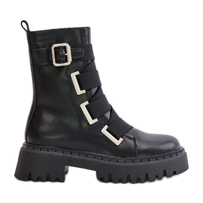 Botas Cálidas De Piel Mujer Big Star OO274A256 Negro