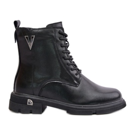 Botas Obreras Aislantes para Mujer Fabricadas en Piel Natural Vinceza 7920 Negro