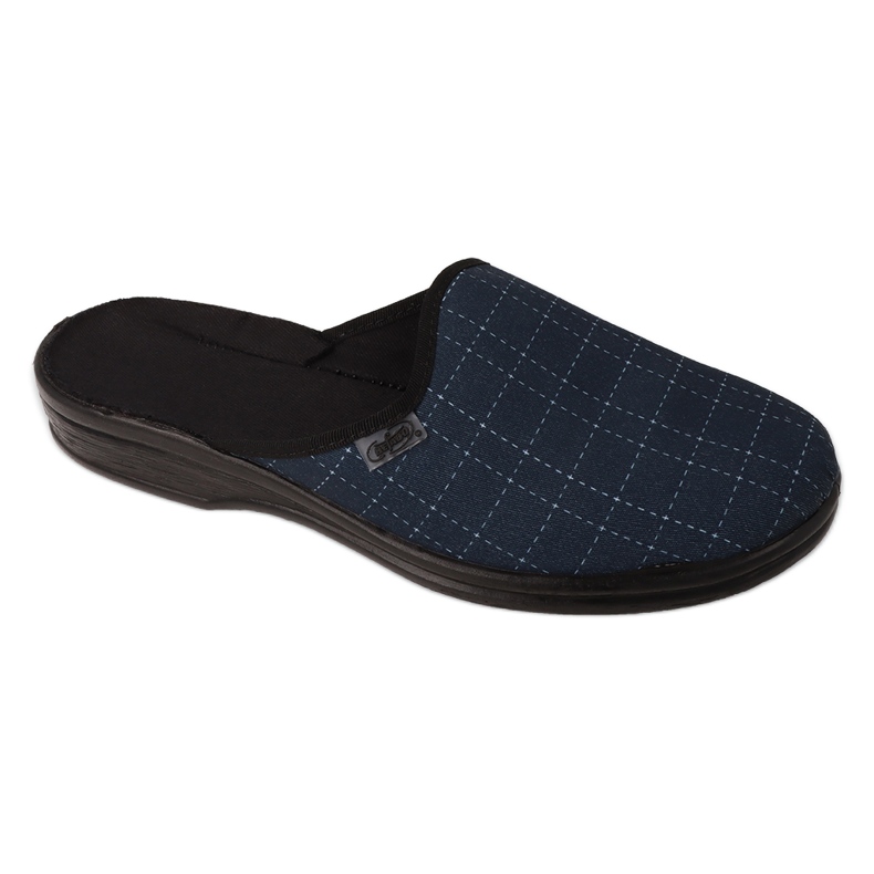 Pantuflas hombre befado cuadros 089M423 azul marino