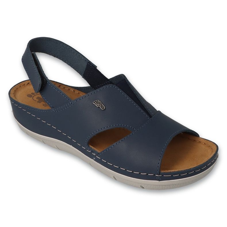 Sandalias mujer befado piel 158D263 Azul marino