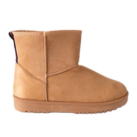 Botas de nieve Emmie beige con suela plana