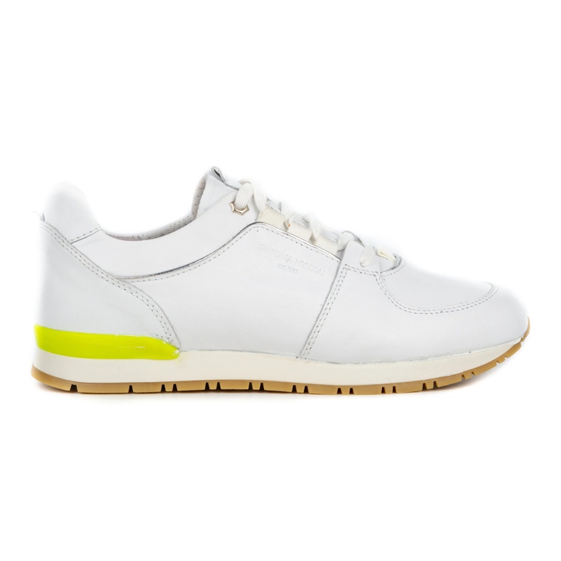 Nik Calzado deportivo de mujer, creepers de piel 05-0784-01, blanco
