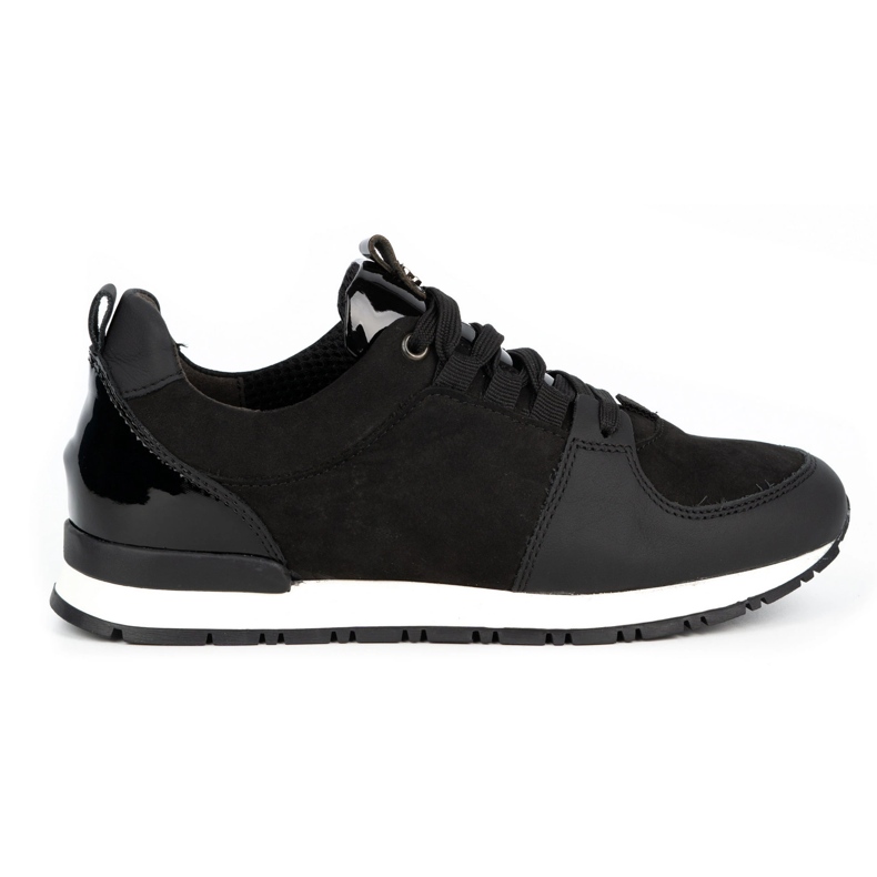 Nik Calzado deportivo de mujer, creepers de piel 05-0784-11, negro