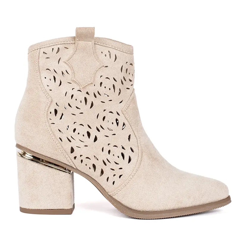 Seastar Botas cowboy caladas beige mujer