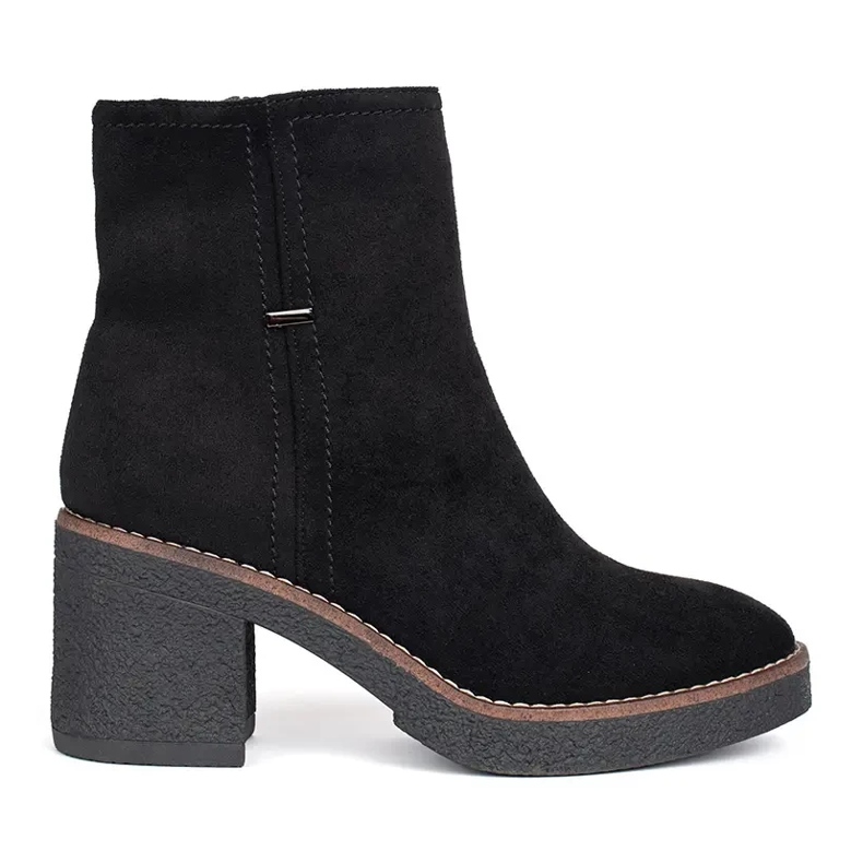 Botines negros de ante