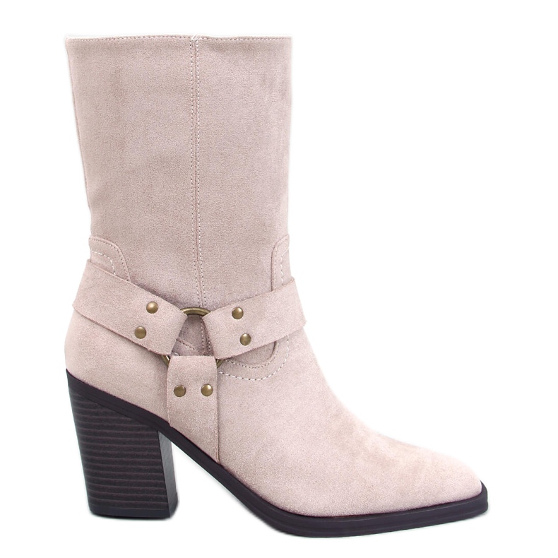 Botas cowboy Hardin de ante beige