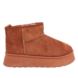 Rodmans Zapatos cortos con plataforma Camel marrón