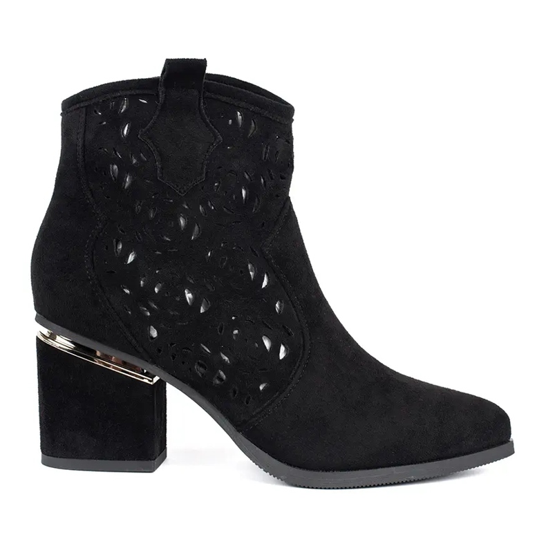 Botas cowboy mujer caladas negras negro