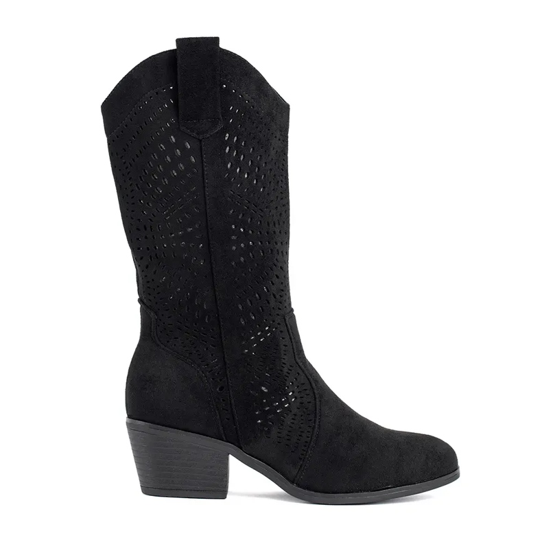 Seastar Botas cowboy mujer caladas negras negro Seastar Botas cowboy mujer caladas negras negro