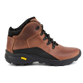 KOMODO Botines hombre invierno piel 903K ladrillo marrón