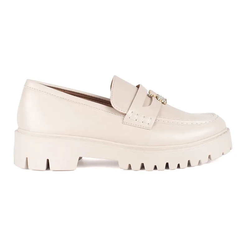 Seastar Mocasines de mujer beige en la plataforma.