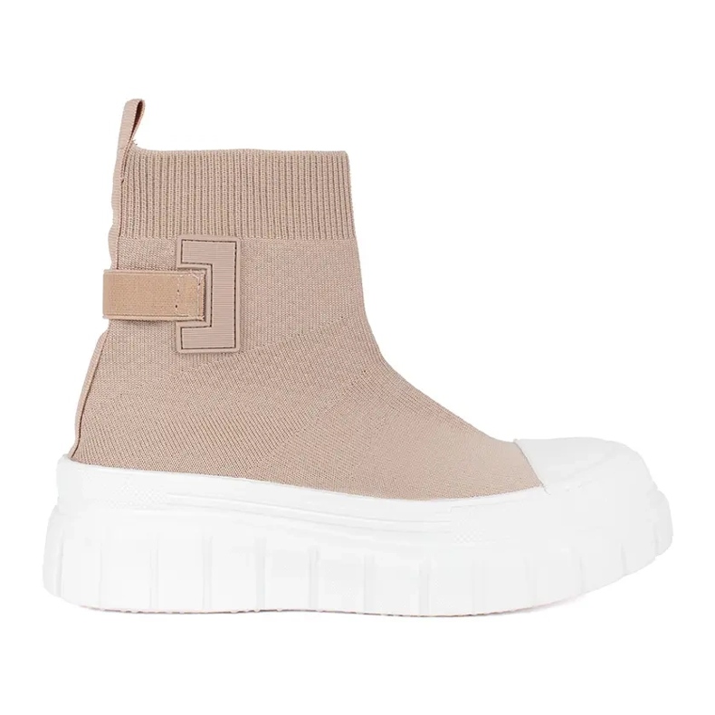 Seastar Zapatillas altas beige con plataforma