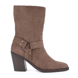 Seastar Botines de ante beige oscuro
